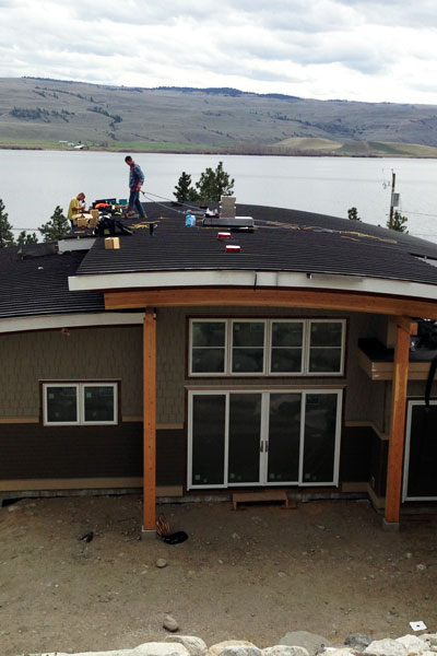 Under construction- building by Mettler Construction Ltd, Merritt, BC