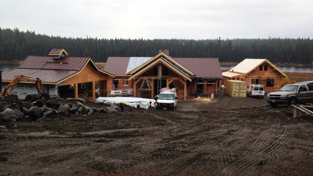 Mettler Construction building process almost complete on a Nicola Valley project